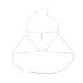 thumbnail image 3 of Rhinestone Party Bra Chains Body Chain Body Jewelry para mujeres y niñas TUNC Sencillez, 3 of 4