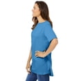 thumbnail image 3 of Woman Within Plus Size Perfect Short-Sleeve Boatneck Tunic, 3 of 6