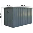 thumbnail image 2 of Domi Outdoor Living 200 Gallon Large Deck Box,Outdoor Storage for Patio Furniture, Organization and Storage for Outdoor Cushions, Garden Tools and Pool Toys, Lockable,Dark Gray, 2 of 9