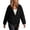 Black, variant on Women's Water Repellent Windbreaker Jacket, Long Sleeve Raglan Hooded Coat, Zip Up Lightweight Outerwear with Pockets, Casual Sporty Top, S-2XL