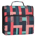 thumbnail image 5 of FORMRS Zipper Binder with Shoulder Strap 2-inch Ring 500 Sheet Capacity File Bag, Pink Geometric, 5 of 5