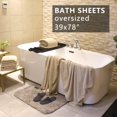 thumbnail image 2 of Toallas de baño YTYC de gran tamaño, 100 x 200 cm, color beige supersuave, 2 piezas, 2 of 9