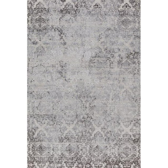 Dynamic Rugs TI463315100 3 ft. 11 in. x 5 ft. 7 in. Torino 3315 Rectangle Contemporary Area Rug - 100 White