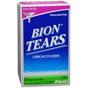 Bion Tears Lubricant Eye Drops Single Use Vials 28 Each (Pack of 5)