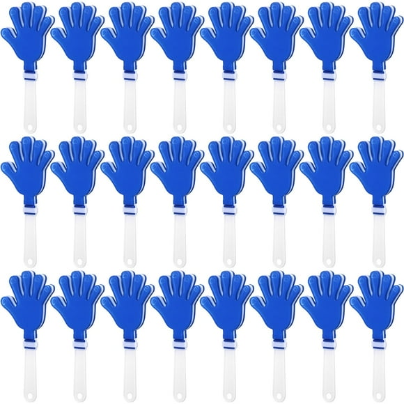 Baquetones de mano ZCYSRLQIN, 24 unidades, 19 cm, plástico azul y blanco