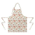 thumbnail image 2 of Pioneer Flower Floral Print Pattern Apron-Garden Aprons for Women with Pockets-Cotton Linen Waterproof Kitchen Cooking Gardening Aprons Adjustable for Kitchen,Cooking,BBQ and Salon 33x27 Inch, 2 of 7