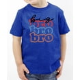 thumbnail image 3 of Big Brother Colorful Stacked Matching Sibling Outfit for Toddlers and Baby Boys Vintage Royal Shirt 4T, 3 of 5