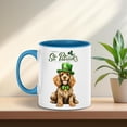 thumbnail image 2 of Happy St. Patrick’s Day Cocker Spaniel with Green Hat Shamrocks Rainbow 11oz Accent Two-tone Mug Cockers Dog Lover Gifts Coffee Tea Cup - 03007, 2 of 5