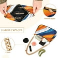 thumbnail image 2 of FORMRS Womens Shoulder Bag with Chain Strap Clutch Purse Cute Tote Handbag, Orange Abstract Wavy, 2 of 7