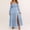 Light Blue women's off shoulder maxi dress a1, variant on Women's Off Shoulder Long Sleeve Boho Flowy Maxi Dress Solid Casual Beach Vacation Loose Dresses, Yellow XS