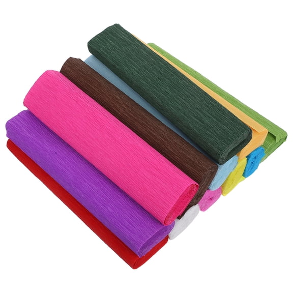 COMPUKAS 12-Pack Assorted Color Tissue Paper Rolls for Handmade Crafts, Festive Decorations, and