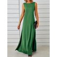 thumbnail image 2 of Maxi Robe Réservoir  Robe Décontractée Solide Sans Manches  Vêtements Pour Femmes, 2 of 7