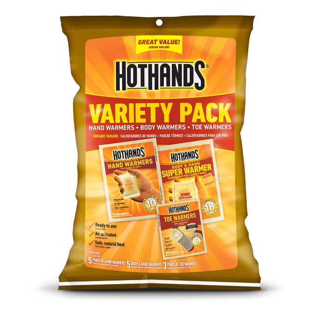Calentador Heat Warmer Variety Pack para manos, pies, manos y cuerpo