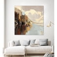 thumbnail image 2 of Giant Art 72x72 Northwest Shore Fine Art Giant Canvas Print in Pink, 2 of 3