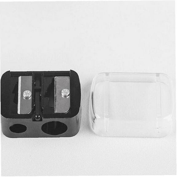 Cosmetic Pencil Sharpener Eyeliner Sharpener Make Up Double Crayon Sharpeners for Eyebrow Pencil,Eye Pencil,Eye Liner,Lip Liner,Brow Pencil 1pc Durable Processing