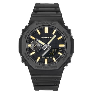 Casio G-Shock Analog Digital Resin Strap Orange Dial Quartz GA