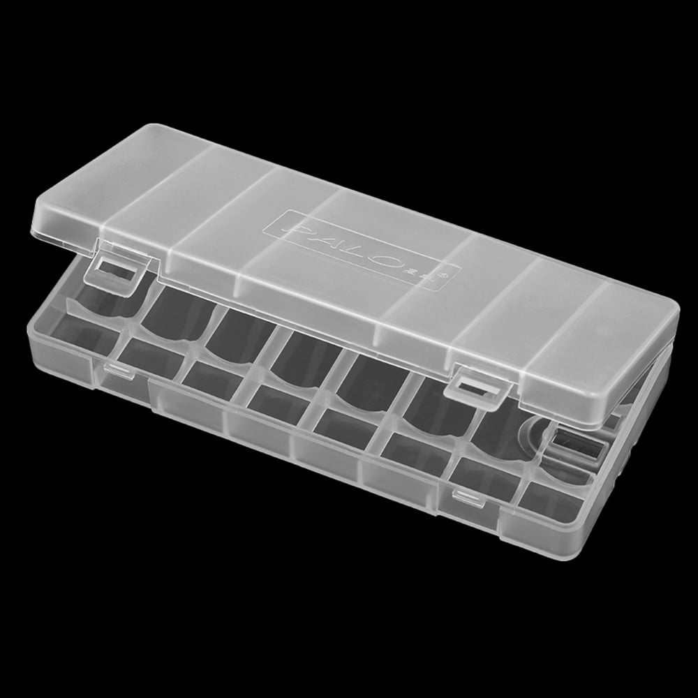 1Pc PALO Transparent AA Battery Storage Box Case Highquality Container