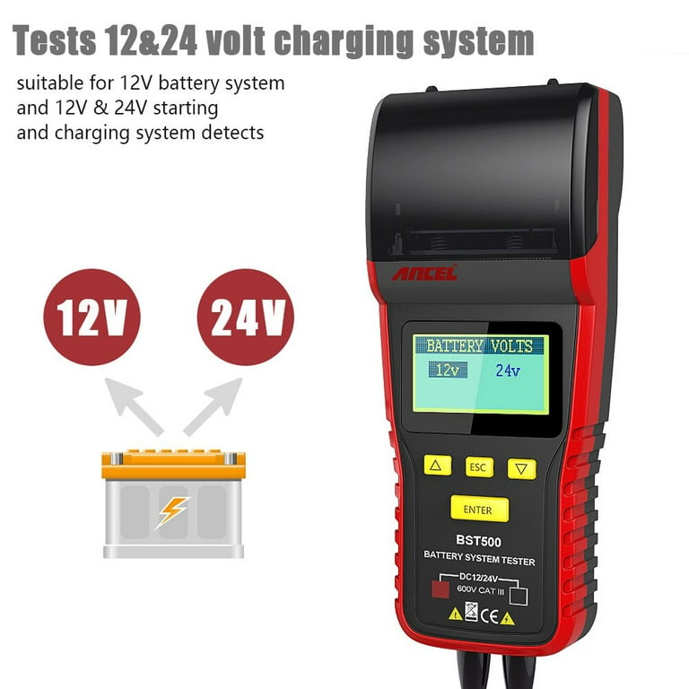 12v/24v 100 ~ 2000 cca batterie last auto batterie tester analysator  aufladung ankurbel system tester für auto lkw marine motorrad