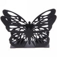 thumbnail image 3 of Opvise Paper Towel Holder Creativity Exquisite Convenient Stainless Steel Butterfly Shape Tissue Storage Rack Home Supply Black, 3 of 7