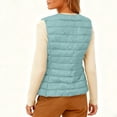thumbnail image 4 of Xyxonk Women's Lightweight Water-Resistant Packable Puffer Vest Thermal Sleeveless White Duck Down Coat Outerwear,Mint Green XL, 4 of 8