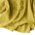 thumbnail image 6 of Endives Women's Embroidered Tops Solid Color Pleated Cotton Linen Shirts Blouse Spring Summer, 6 of 6