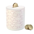 thumbnail image 3 of Mandala Piggy Bank, East Culture Design Circle Traditional Universe, Ceramic Coin Bank Money Box for Cash Saving, 3.6" X 3.2", Pale Peach and White, by Ambesonne, 3 of 4