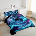 thumbnail image 3 of Castle Fairy Teens Magical Dragon Full Size Comforter Sets,Gothic Animal Bedding Sets, 3 of 8