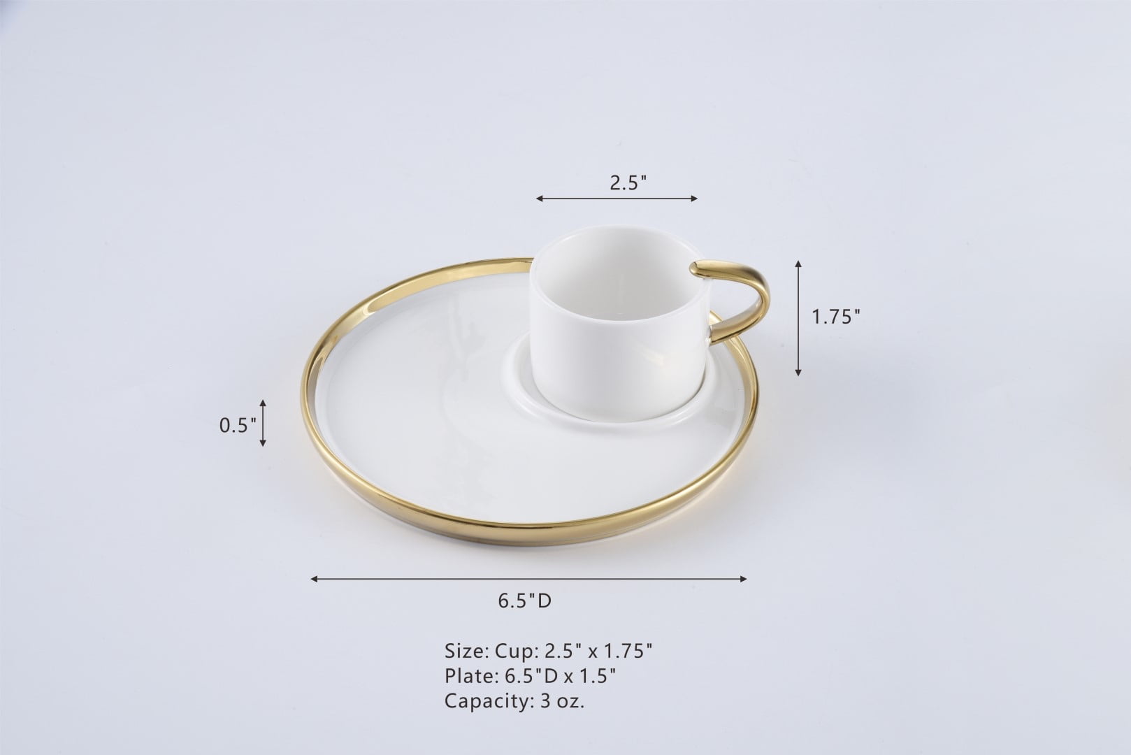 Pampa Bay for Coffee Lovers Espresso Cup and Plate
