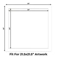 thumbnail image 2 of Off White Pebble Picture Frame Mat for 25x25 Frames - Fits 22x22 Photos - 50 Mats, 2 of 7