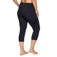 thumbnail image 3 of RBX Active Women's Plus Size Squat Proof Capri Legging with Crossover Waistband, 3 of 5