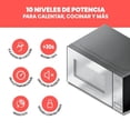 thumbnail image 4 of Chefman Horno De Microondas 0.7 Pies Cúbicos 6 Menús Automaticos de 700 vatios con 10 niveles de potencia, modo ecológico, memoria, función de silencio, color negro, 4 of 5