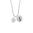 thumbnail image 2 of Delight Jewelry Thank You for Raising the Woman of my Dreams Silvertone Script Initial Disc - J - Charm Necklace, 20"+3", 2 of 4