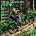 thumbnail image 5 of HOVSCO Electric Bike, 750W Motor, 28MPH Pedal Assist, 26'' Fat Tire E Mountain Bike, Hydraulic Disc Brakes, 48V 15AH Tested to UL 2849 Standard by SGS, 5 of 11