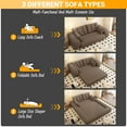 thumbnail image 4 of GOMYHOME 78.7" Convertible Floor Sofa Bed, Teddy Fabric 2-Seat Foldable Sleeper Couch, 4 of 9