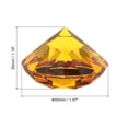 thumbnail image 2 of Diamond Paper Weights, 50mm Crystal Paperweight Fake Diamonds Gems Faceted Crystal for Gifts Office Decor, Amber, 2 of 5