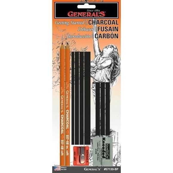 Assortiment de Dessins au Charbon de Bois