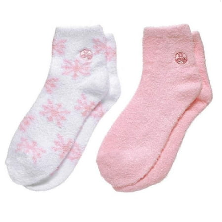 

Earth Therapeutics Aloe Socks - Pink/Snowflake (2 Pack)