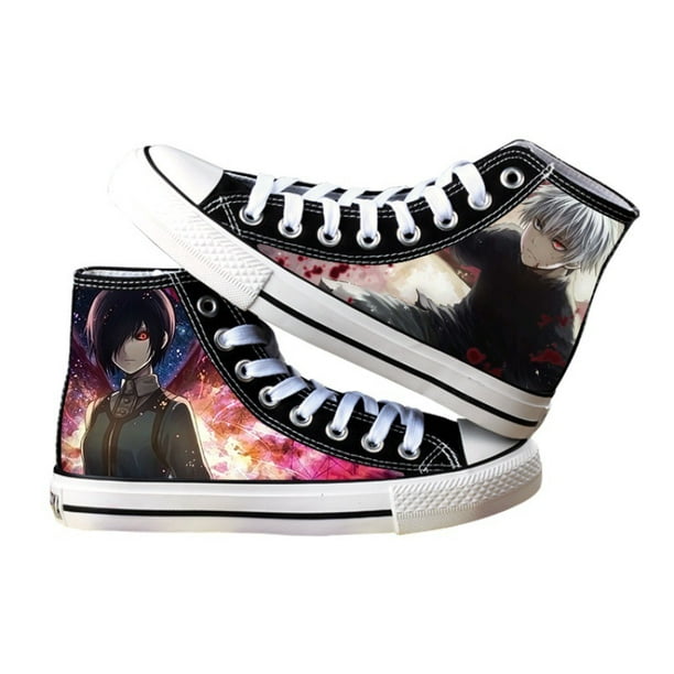 Anime Tokyo Ghoul High Top Shoes Hand Painted Sneakers For Boy And Men - Walmart.com