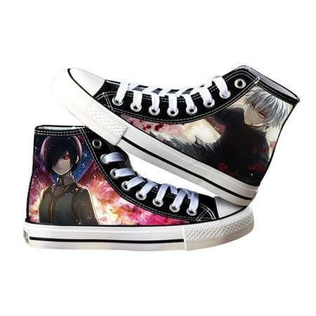 

Tokyo Ghoul Printed High-Top Canvas Shoes Lace-up Pump Trainers Fashion Sneakers Flats Plimsolls