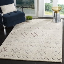 SAFAVIEH Casablanca Corrine Geometric Area Rug, Ivory/Multi, 6' x 6' Square