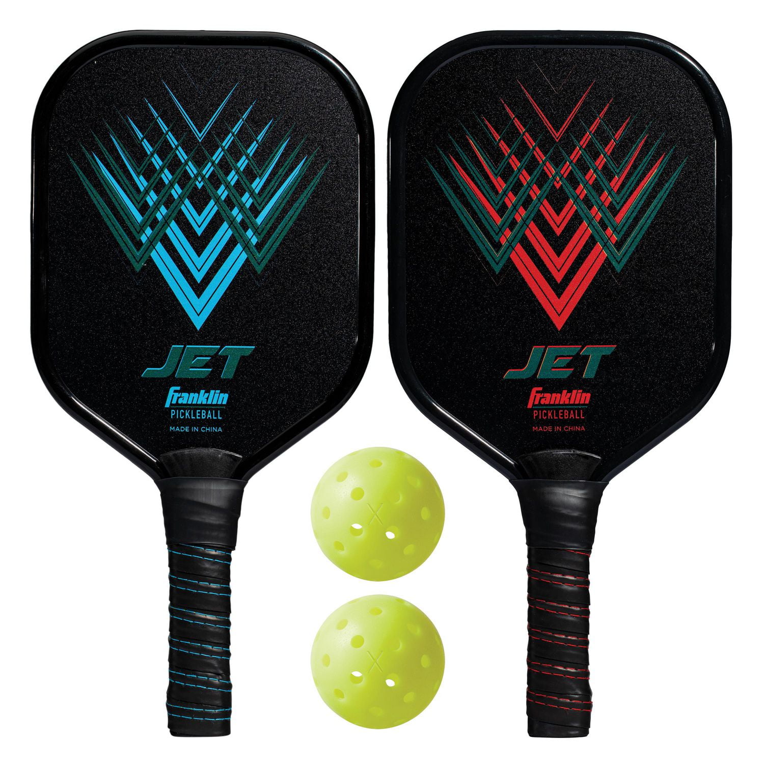 Lot De 4 Raquettes De Pickleball – Léger, Surface Mate En Fibre De Verre, Idéal Débutants Et Pros