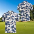 thumbnail image 5 of Uorisanigo Hawaiian Palm Tree Couple Matching Outfit Mens Golf Shirts Size XS Quick-Dry Short Sleeve Sports Tops and Golf Shirts for Women 1/4 Zip Up Collared Workout Tank Tops, 5 of 8