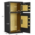 thumbnail image 2 of Montary 6.5 Cu Ft Double-Door Coin Safe w/Fireproof Bag & Hidden Code, Digital Security for Home/Office/Hotel, 2 of 10