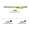 thumbnail image 3 of 4 piezas 6 en 1 herramienta multifuncional bolígrafo regalos para hombres con bolígrafo, regla, destornillador, stylus, amarillo, 3 of 5