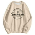 thumbnail image 2 of Arlun Women Mama's Boobery Sweatshirts Fashion Letter Graphic Printed Mama Breastfeeding Sweatshirt Casual Mom Nursing Long Sleeve Soft Cozy Crewneck Pullover Tops Khaki XL, 2 of 4