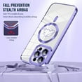 thumbnail image 2 of Allytechgroup iPhone 14 Case Magnetic, Clear Back Cover Compatible with Magsafe Glitter Lens Protective Anti-Yellow Anti-Fingerprint Bumper Rugged Case for Apple iPhone 14, Silver, 2 of 7