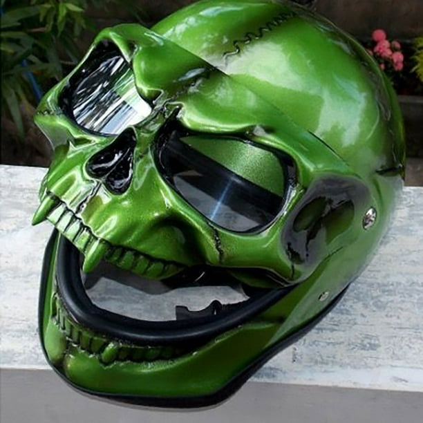 full helmet motorcycle skull Helmet, Airbrush Helmet, Ghost Rider Helmet, 3D Helme Custom Airbrush free technology Daytona Skull Cap Pistons Skull