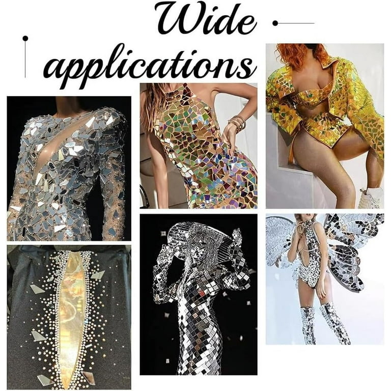 40pcs Sew on Mirror Rhinestones Irregular Sew on Acrylic Mirrors Colorful  Mirror Tiles Mirror Loose Beads for Costume Evening Dress Clothing Hallween  Wedding - Walmart.com