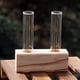 thumbnail image 3 of Florero de hidropónica Zulema soporte de madera 2 tubos, 3 of 7