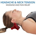 thumbnail image 3 of Body Back DaVinci Flex Tool - USA Made - Hard Rubber Neck Tension Relief & Pressure Point Massage Tool | Occipital Release, Cervical Traction, and Suboccipital Release Device (Red), 3 of 10